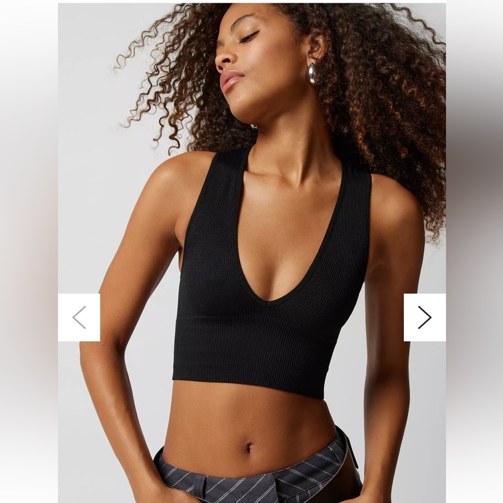 Out From Under Hailey Seamless Plunge Bra Top